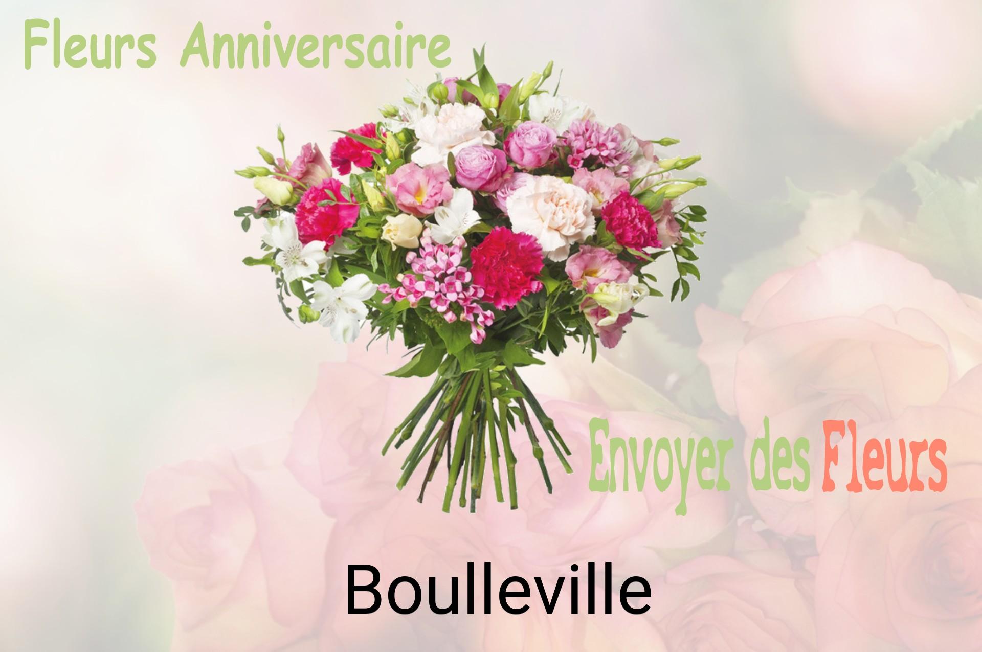 Bouquet de fleurs d’anniversaire livré à Boulleville